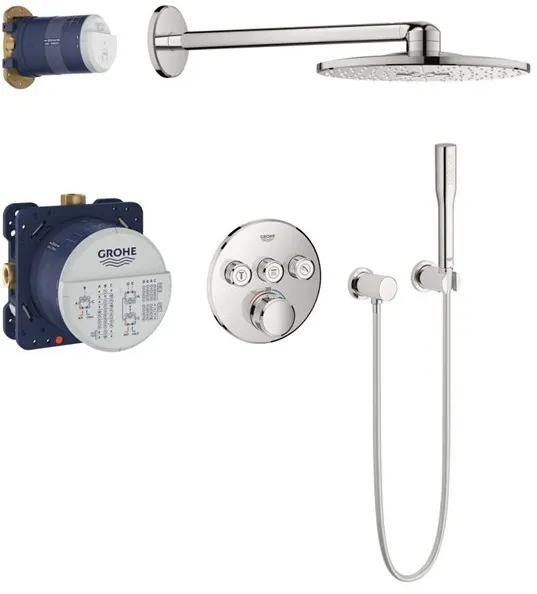 Grohe Grohtherm SmartControl brusesæt med Rainshower SmartActive 310, krom